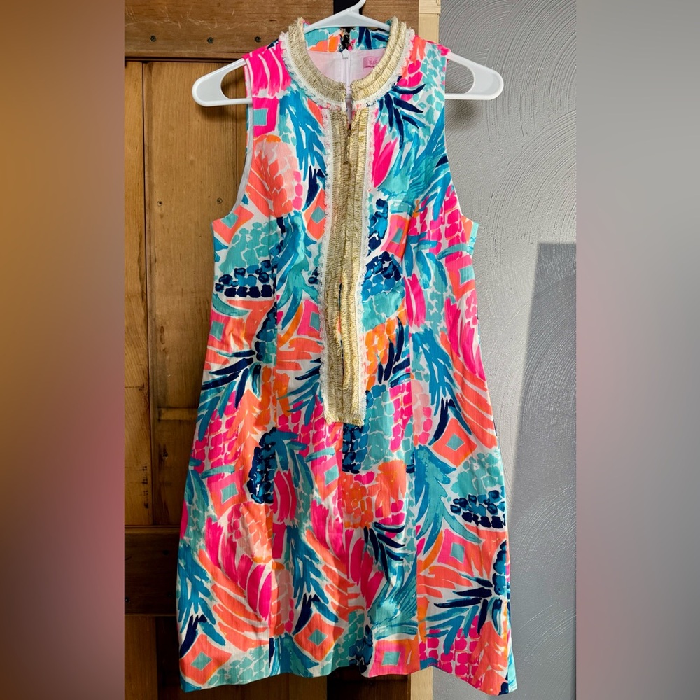 Lilly Pulitzer Alexa Shift Dress – Goombay Smashed Multicolor – Size 8
